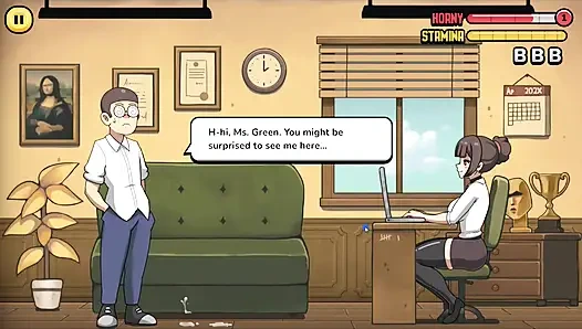 Hentai-spiel - problematischer student - haft lvl 1 - erotische lehrerin