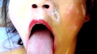 Cible de sperme aléatoire 20 - hommage au sperme (salope asiatique ahegao)