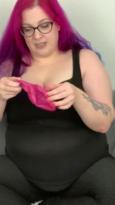 Deutsche Gothic-BBW Abby Strange, looner fetish: blow to pop | Clip 1