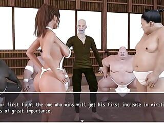 Laura lujuriosa secrets: la esposa caliente está luchando con los luchadores de sumo - episodio 55