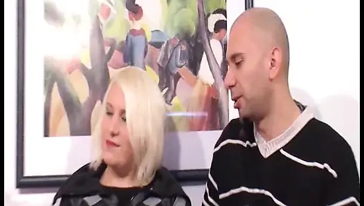 Threesome Fun - Blonde with Big Tits and Brunette with Curvy Body Get Fucked Hard by Muscular Guy