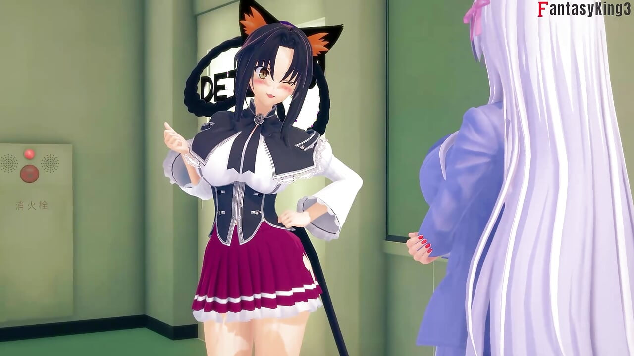 Rossweisse almost catch me fucking Akeno - DXD NTR Madness Series