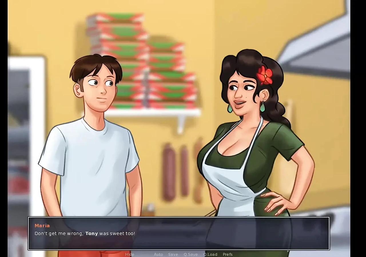 Summertime saga: hot Italian MILF from the pizzeria ep 55