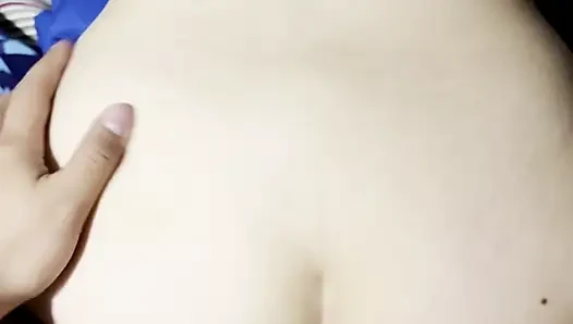 Beautiful bubble butt riding my hard cock in the middle of the night