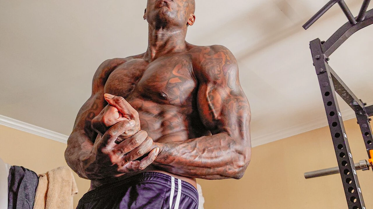Big Black Hairy Cock Worship Hallelujah Johnson Masturbating solo Cumshot