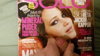 Трибьют спермы для обложки журнала Jennifer Lawrence