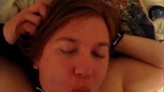 Jessica sucks cock and gets punished