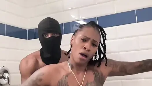 Big titty big booty Sex Goddess gets fuck hard in shower!