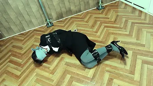 The Targeted Office Lady Was Tied up with Tape