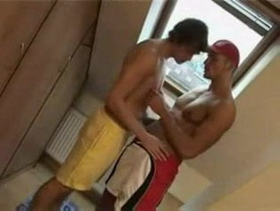Bareback with cumshot on his ass.mp4