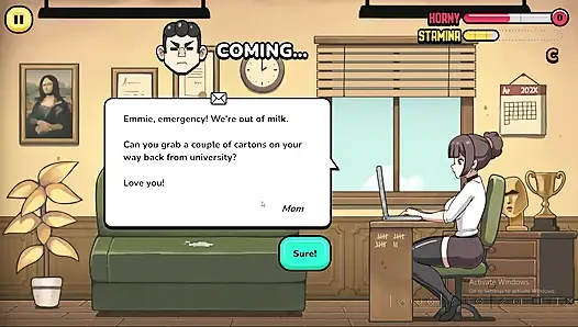 Gameplay - seks ibu tiri 3d di kampus