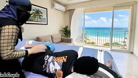 Bokep Indo Janda Sange Minta Dientot Kurir Paket mantab cewe nya