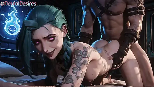 Jinx'in edepsiz küçük çöküşü (parodi) - yapay zeka