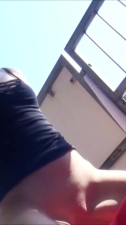 Spectacular moment from "18yr old German Ex-Girlfriend Lina Public Fucked on Balcony"