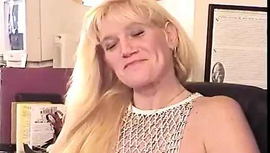Mature Blonde MILF Drenched in Cum During Hardcore Threesome