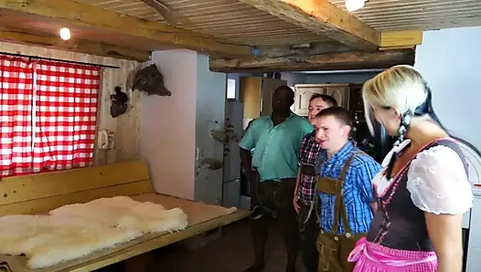 Blonde Babe From France Got Pounded in the Ir Foursome