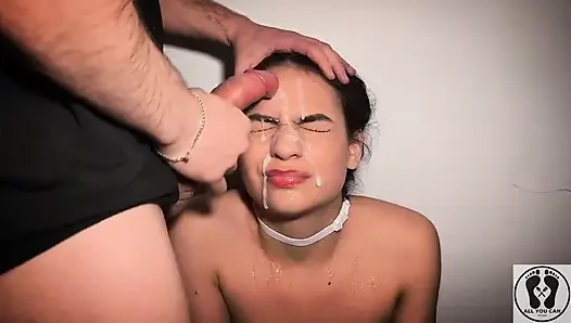 Ana Spears von maskierten fremden erwischt, blowjob, cumwalk-film