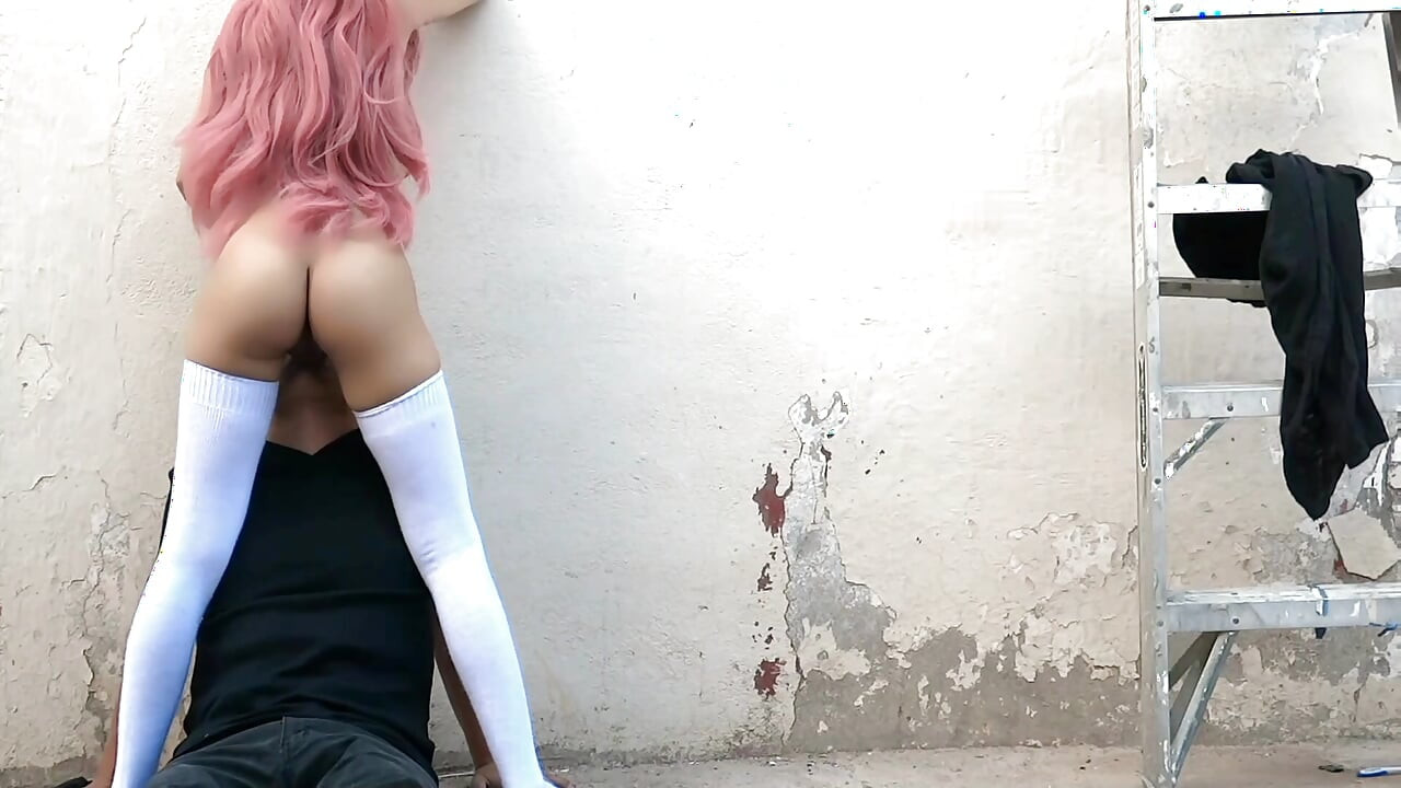 Squirting on My Boyfriend's Face in a Public Alley