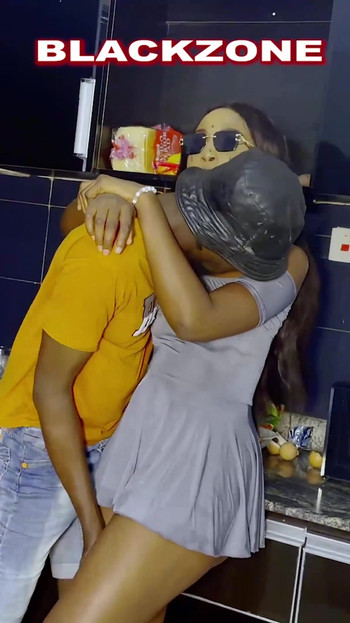 I gave her pussy a good massage in the kitchen | Clip 1