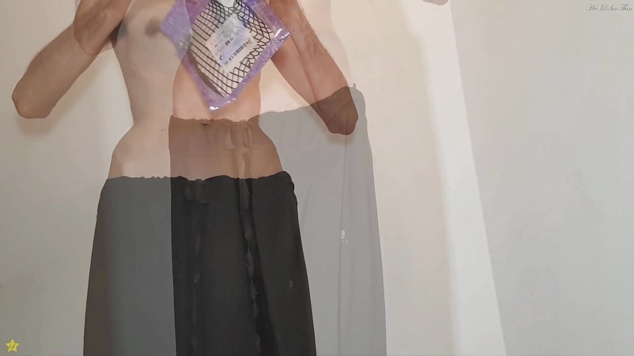 Fishnet Bodysuit Try On and Mesh Dress Lewd Session