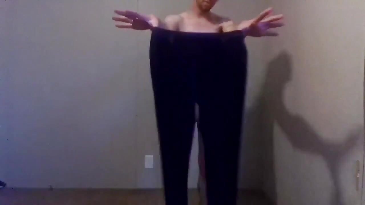 Trying Clothes on Dressing and Undressing - Black Jeggings Part 7