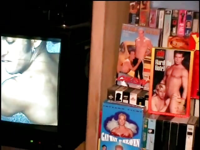 Stud gets horny while watching porn and masturbates solo