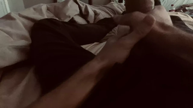 Abel beating off after work