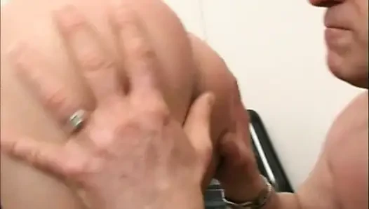 Fantastic Horny MILF with Big Nipples Ass Fucked and Cummed on Ass by Huge Cock in Gym