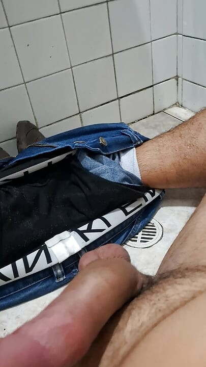Young man masturbates until he ejaculates