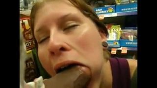 Blow job at the supermarket