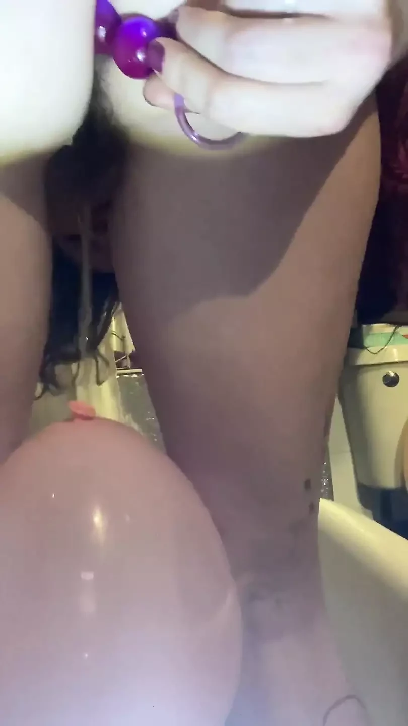Filthiest N Kinkiest Video yet! Where I Use Anal Beads to Trigger a Massive Piss Onto a Balloon Between My Legs