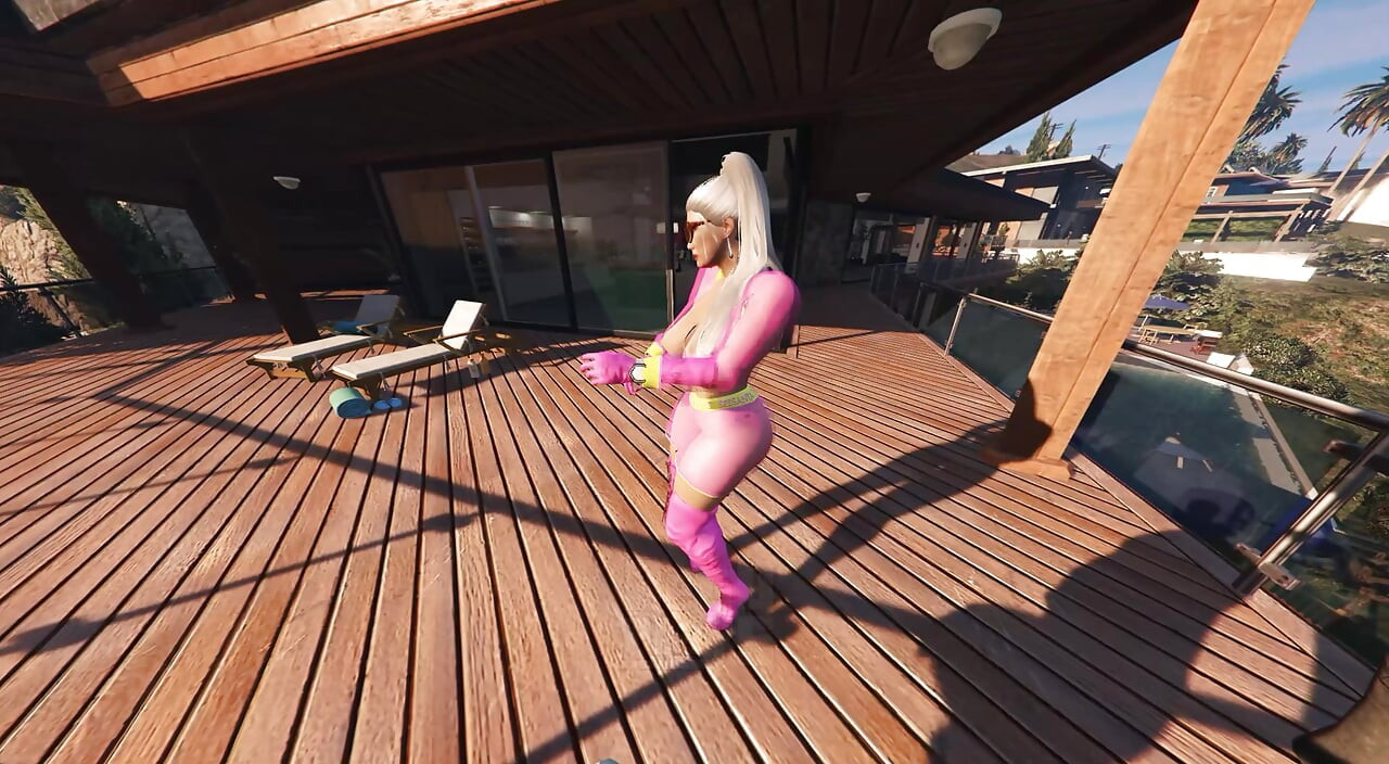 GTA V Franklin Clinton x Premium Pink Boots Lady (3D Animation) (FULL)