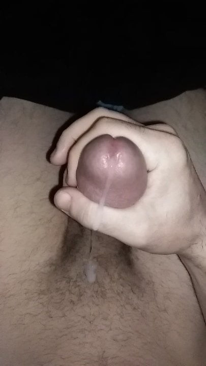 Masturbating with slow motion cum