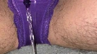 Purple panty piss  ...  Pt.1