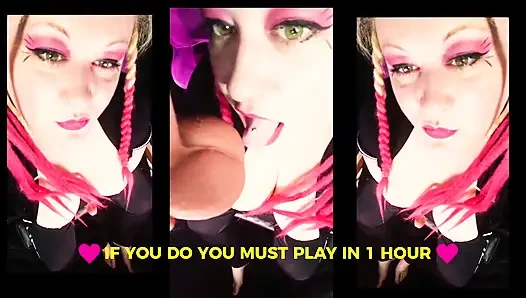 Tanrıça Lana oyunu ile yarak yalama ve yarak yalama