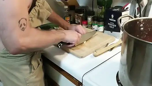 Приготовленная сперма 3 Leek Chili с маслянистой дрочкой