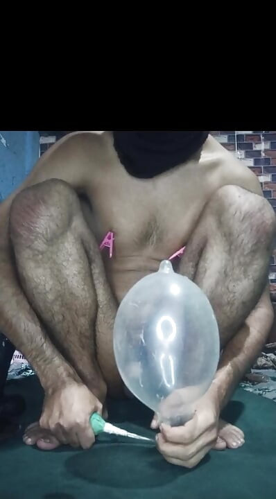 Big balloon condom in anal, webcam show. northeast Assam93