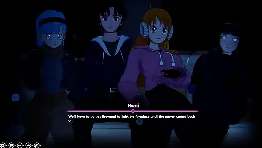 Hinata Nami ve Bulma ile üçlü seks