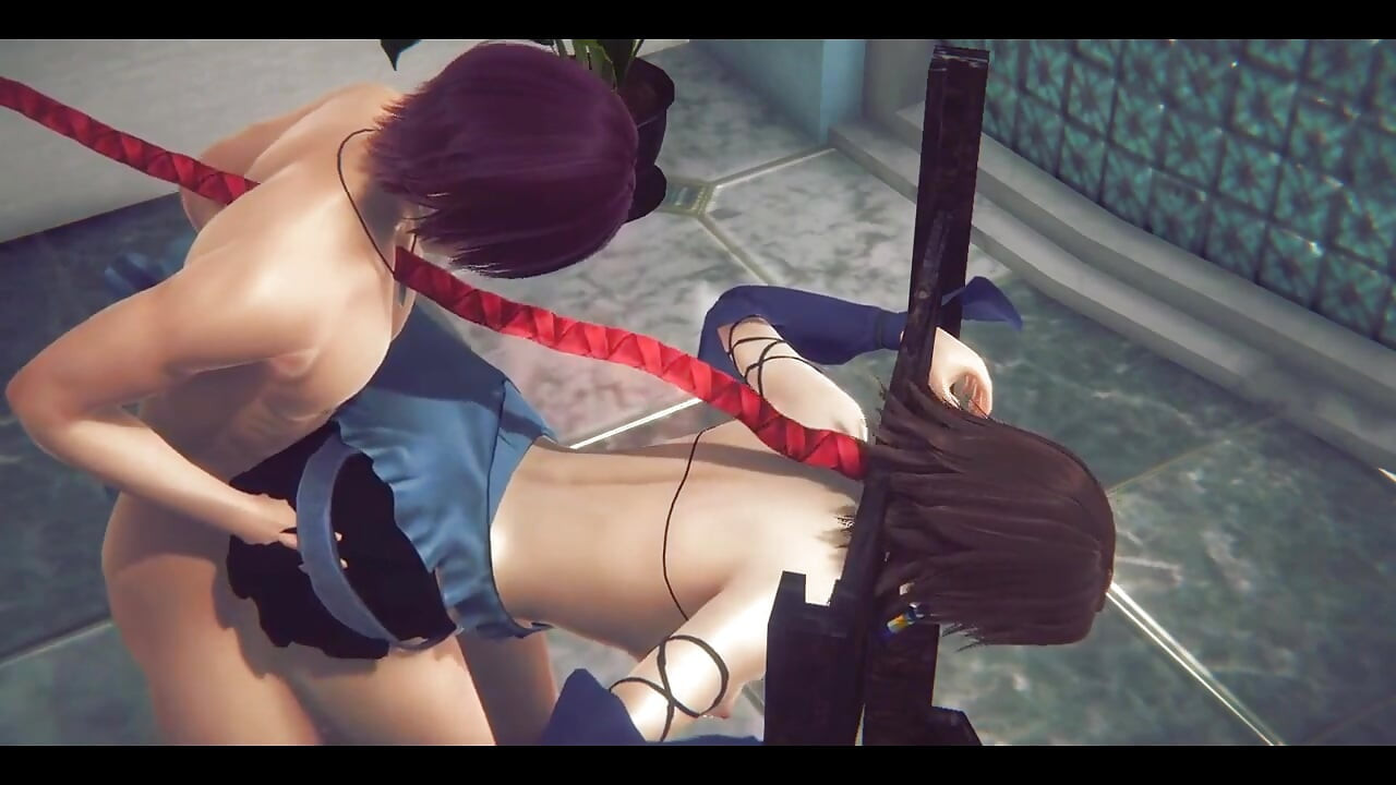 Final Fantasy Hentai - Yuna Pušenje i anal - japanska azijska manga anime filmska igra pornografija