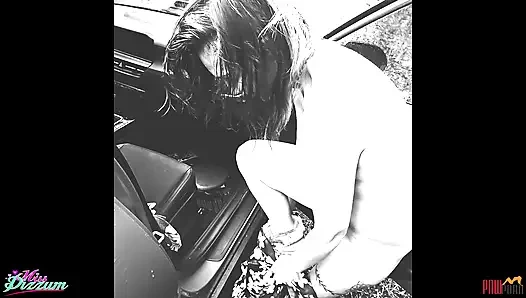 Photoshoot in Woods Creampied and Pissed on