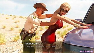 Alla moda bionda calda in abito rosso viene scopata - gioco 3d