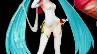 Miku Hatsune 03 figuur bukkake (fakecum)