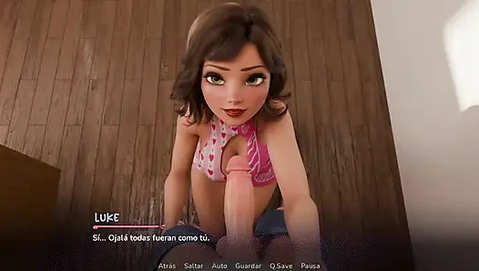 Auntie takes her collagen to the bathroom and ends up having sex with him without anyone knowing - Good Luke