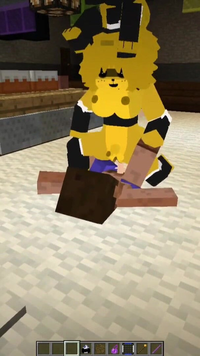 Minecraft Fapcraft: Fazclaire का नाइट क्लब संस्करण टाइप 1 या गोल्डन बोनफी, गोल्डन बोनी, गांड और चेहरे की चुदाई में चुदाई | क्लिप 3