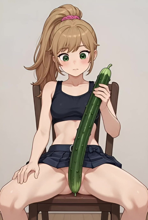 Hentai! I love playing with vegetables! 😈