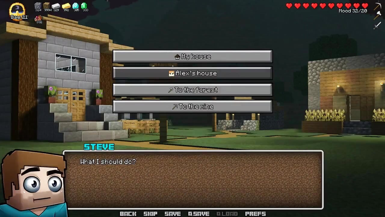 Minecraft Horny Craft - Part 3 - Alex Gives Blowjob to Steve by Loveskysanhentai
