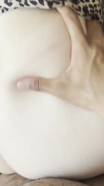 Spectacular moment from "Real Big Ass Amateur 18 Year Old Sneaks Out House For Doggy Style With Older BBC Boyfriend behind"