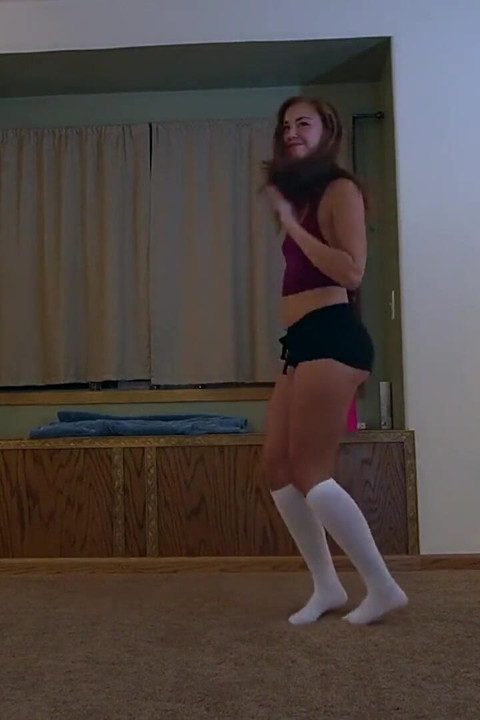 Girlfriend caught dancing for of, fucked hard