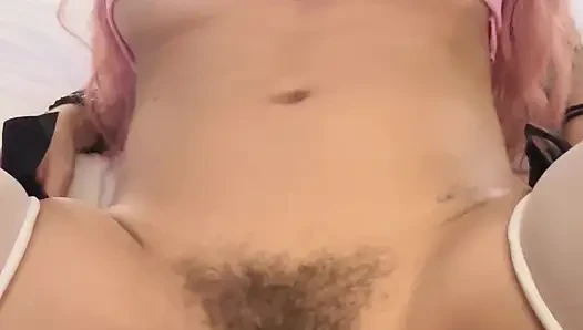 Egirl не может остановить кончает