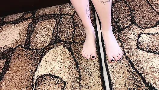 Fetish kaki sneakers kaus kaki dan kaki telanjang / sfw